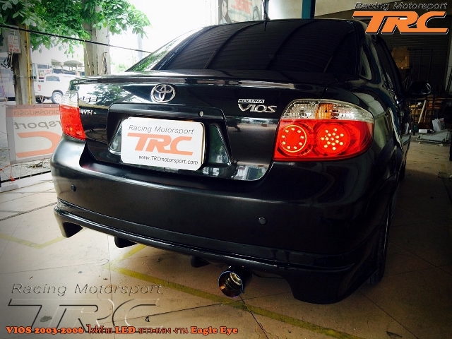 ไฟท้าย VIOS 2003-2006 LED ขาว-แดง งาน Eagle Eye